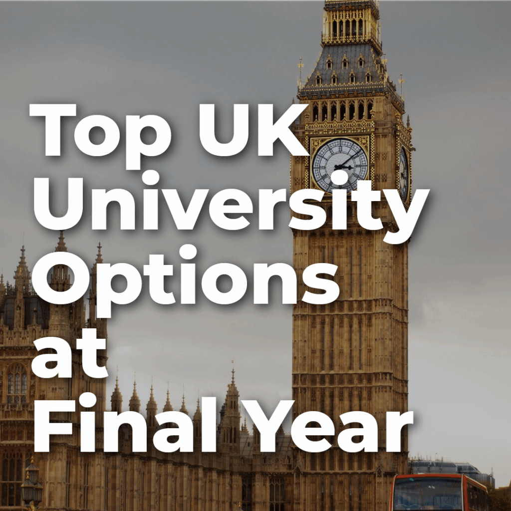 Top UK University Options at Final Year