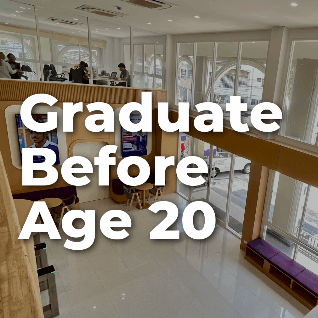 Graduate before age 20