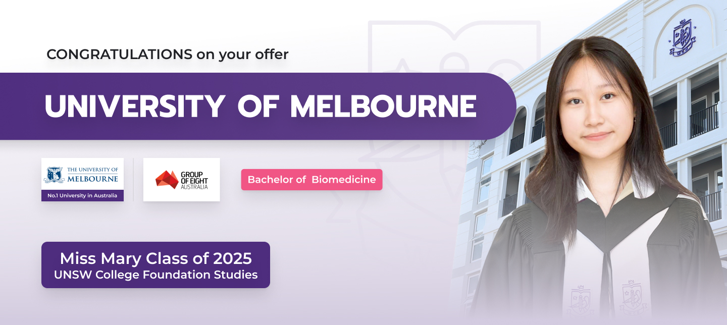 Miss Mary Class of 2025 UNSW 2