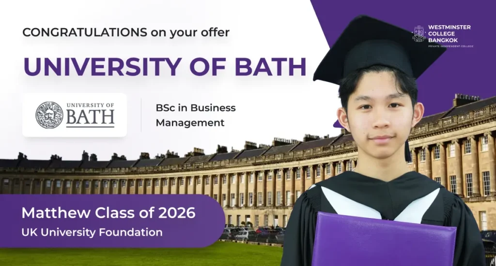 Matthew Class of 2026 UK University Foundation Programme