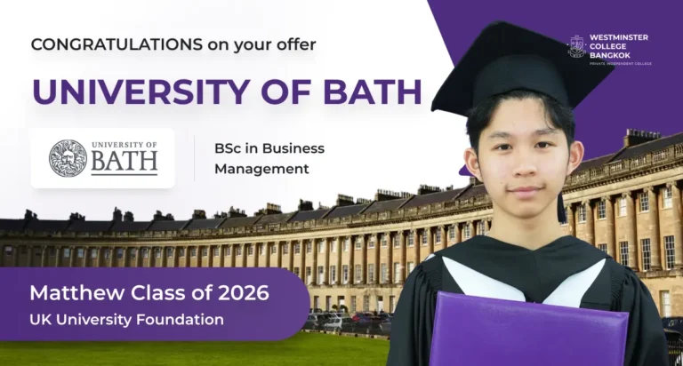 Matthew Class of 2026 UK University Foundation Programme